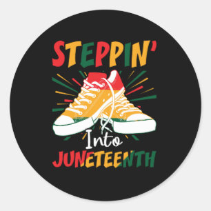 Schritt bis zum 16. Juni Runder Aufkleber