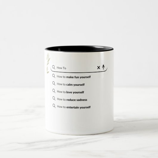 Schritt-für-Schritt-Anleitung zum Glück Zweifarbige Tasse (Mittel)