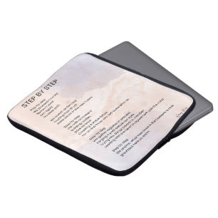 Schritt für Schritt - Ermächtigung Gedicht Gedicht Laptopschutzhülle
