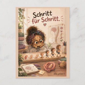 Schritt für Schritt Feiertagspostkarte