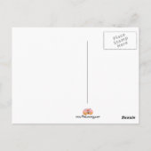 "Schritt für Schritt", Mann auf der Treppe anklebe Postkarte (Rückseite)