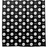 Schritt für Schritt und Wiederholung des Unternehm Duschvorhang (Vorderseite)