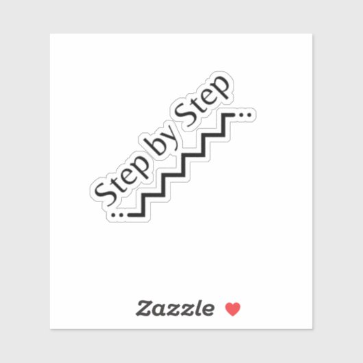 Schritt für Schritt Vinyl Sticker (Blatt)