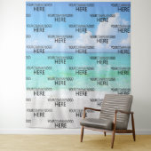 Schritt & Hintergrund für das benutzerdefinierte B Wandteppich (Beispiel)