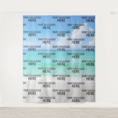 Schritt & Hintergrund für das benutzerdefinierte B Wandteppich (Vorderseite)