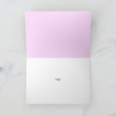 Schritt "Ich hasse es wirklich, dir Ärger zu mache Karte (Innenseite)