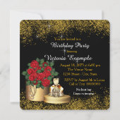 Schritt in das 30. 30. Geburtstag-Party Einladung (Rückseite)