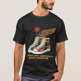 Schritt in den 19. Afro-schwarzen Stolz der Frau T-Shirt