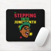 Schritt in den Juneteent-Aufkleber Mousepad (Mit Mouse)