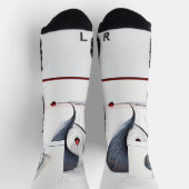 Schritt in den Stil Socken (Oben)