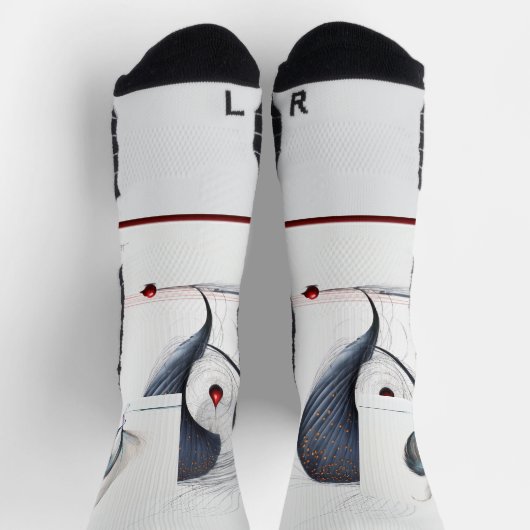 Schritt in den Stil Socken (Oben)