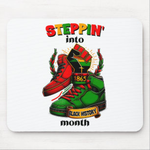 Schritt in die Gleichberechtigung Black History Mo Mousepad