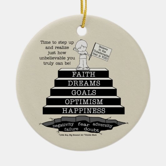 Schritt Keramik Ornament (Vorne)