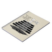 Schritt Notizblock (Linke Seite)