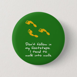 Schritt-sarkastischer Knopf Button