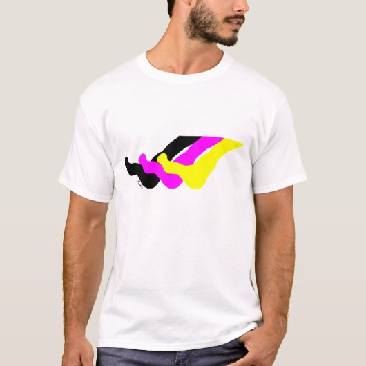 Schritt über den T - Shirt hinaus (Vorderseite)