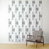 Schritt und Hintergrund für das benutzerdefinierte Wandteppich (Beispiel)