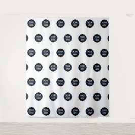 Schritt und Hintergrund für das benutzerdefinierte Wandteppich