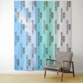 Schritt und Hintergrund für das Logo für Beach Cus Wandteppich (Beispiel)