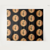 Schritt und Wiederholung der klassischen Logokombi Wandteppich (Vorderseite (Horizontal))