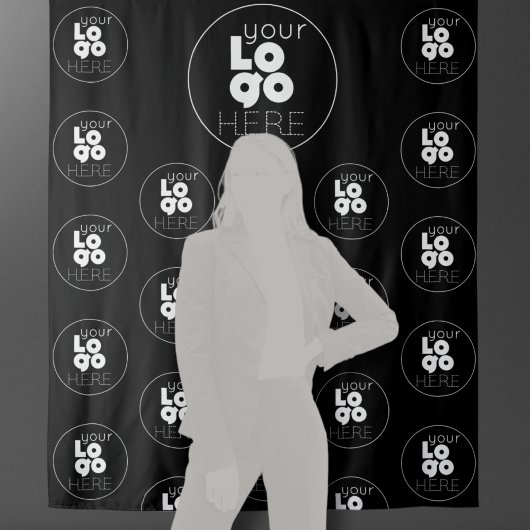 Schritt und Wiederholung der schwarzen Fotografie Wandteppich