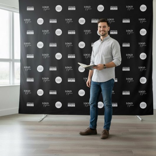 Schritt und Wiederholung der Werbemittelwand des S Wandteppich