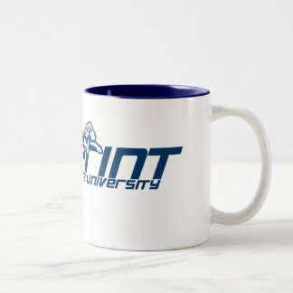 Schritt-Universität - Tatzen-Druck-Tasse Zweifarbige Tasse