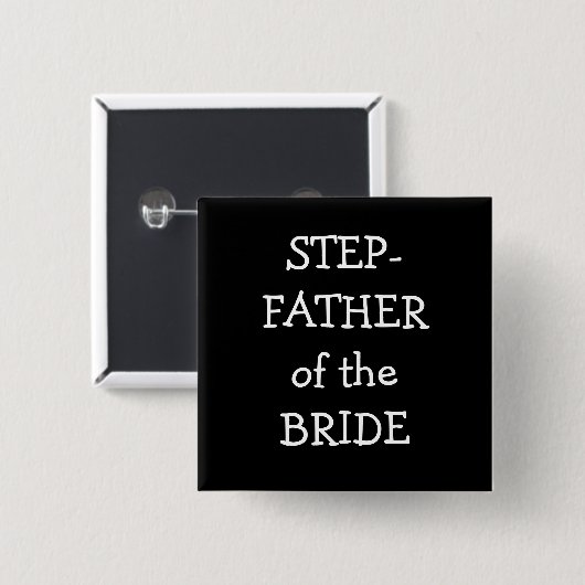 Schritt-Vater der Braut Button (Vorne & Hinten)
