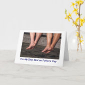 Schritt-Vater - der Vatertag Karte (Gelbe Blume)