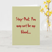 Schritt-Vater:  Sie können nicht mein Blut sein… Karte (Gelbe Blume)