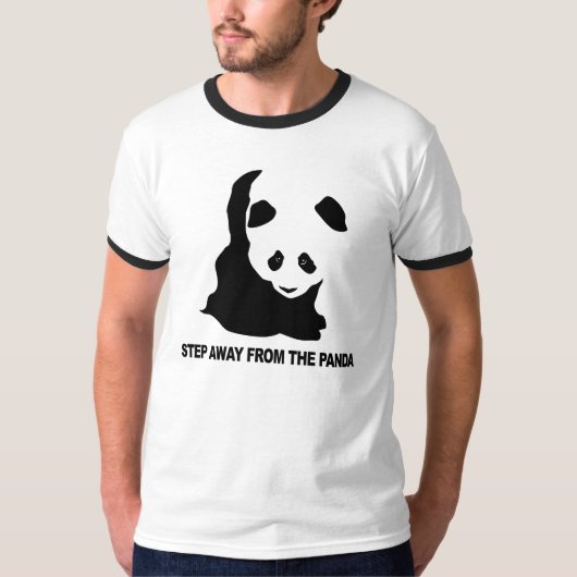 Schritt weg von dem Panda T-Shirt (Vorderseite)