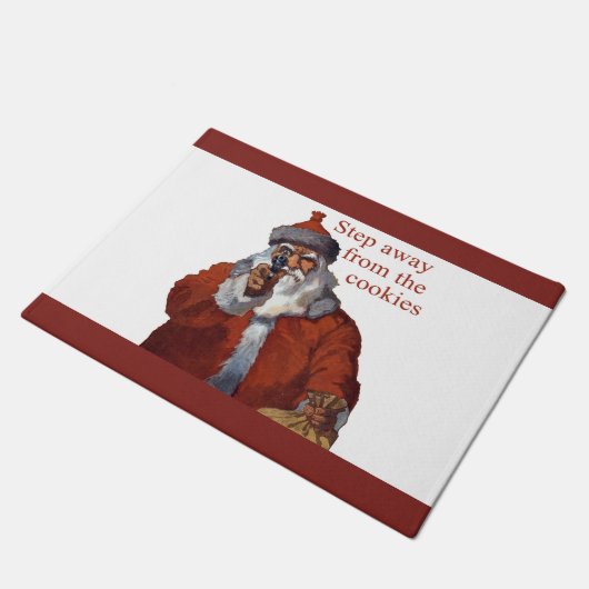 Schritt weg von den Plätzchen Fußmatte (Schrägansicht)