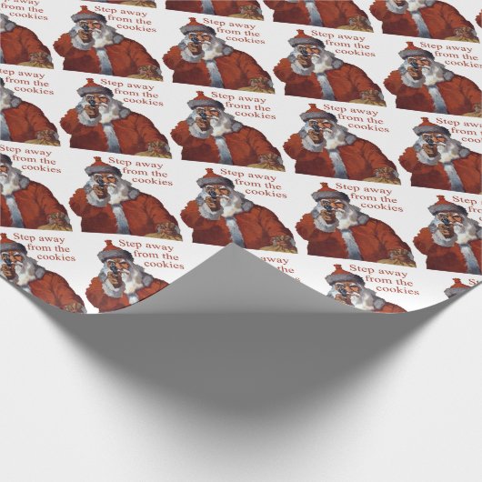 Schritt weg von den Plätzchen Geschenkpapier (Ecke)