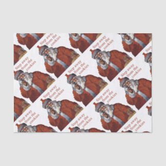 Schritt weg von den Plätzchen Seidenpapier