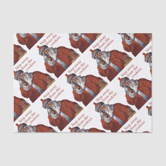 Schritt weg von den Plätzchen Seidenpapier (Vorderseite)