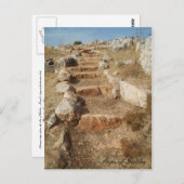 Schritte der galiläischen Postkarte (Vorne/Hinten)