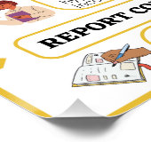 Schritte der wissenschaftlichen Methode Poster (Ecke)