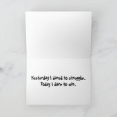 Schritte des Erfolgs Karte (Innenseite)