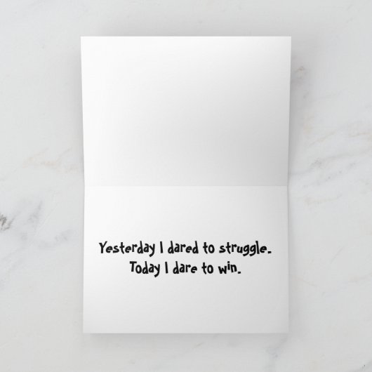 Schritte des Erfolgs Karte (Innenseite)