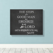 Schritte einer Typografie der guten Menschenbibel Leinwanddruck (Insitu (Holzboden))