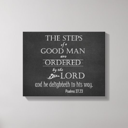 Schritte einer Typografie der guten Menschenbibel Leinwanddruck (Vorderseite)