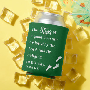 Schritte eines guten Mannes - Psalm 37:23 Bibelver Dosenkühler
