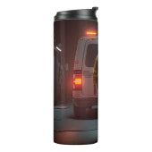 Schritte eines Helden Thermosbecher (Nach links gedreht)