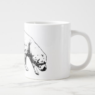 Schritte für eine ruhige Entschlossenheit Jumbo-Tasse