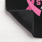 Schritte gegen die Brustkrebsbewusstsein der Frau Mousepad (Ecke)