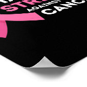 Schritte gegen die Brustkrebsbewusstsein der Frau Poster (Ecke)