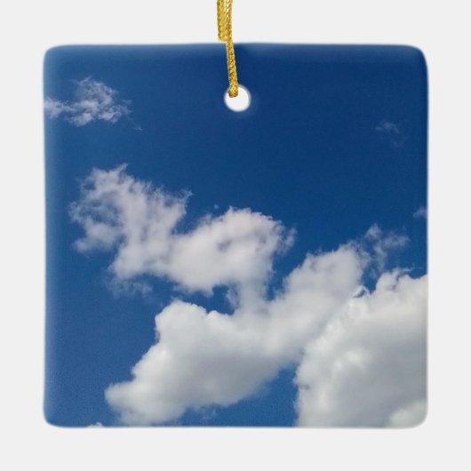Schritte im Himmel Keramikornament (Vorderseite)