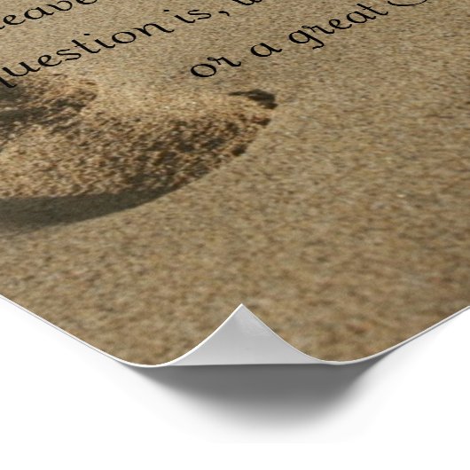 Schritte im Sand Poster (Ecke)