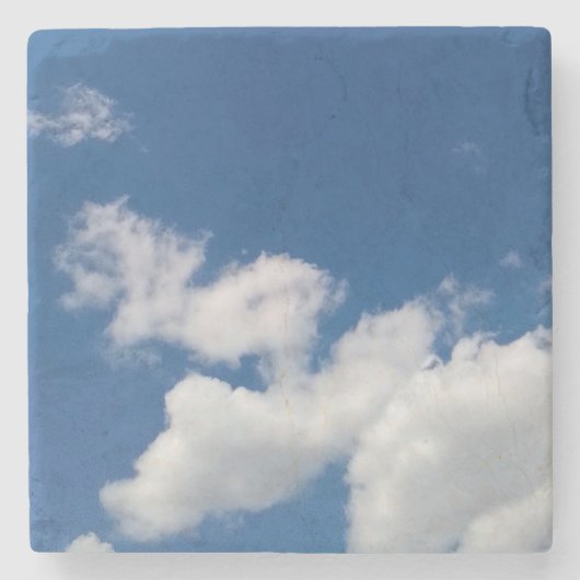 Schritte in den Wolken - Fotografie Steinuntersetzer (Vorderseite)
