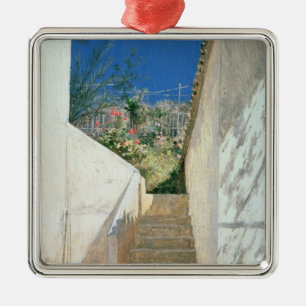 Schritte in einem Garten, Algerien, 1883 Ornament Aus Metall